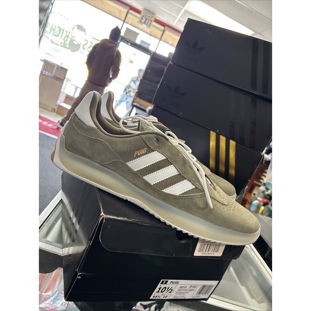 Adidas Skateboarding Lucas Puig Pro Mens 10.5 Olive Green JQ1123 New With Box